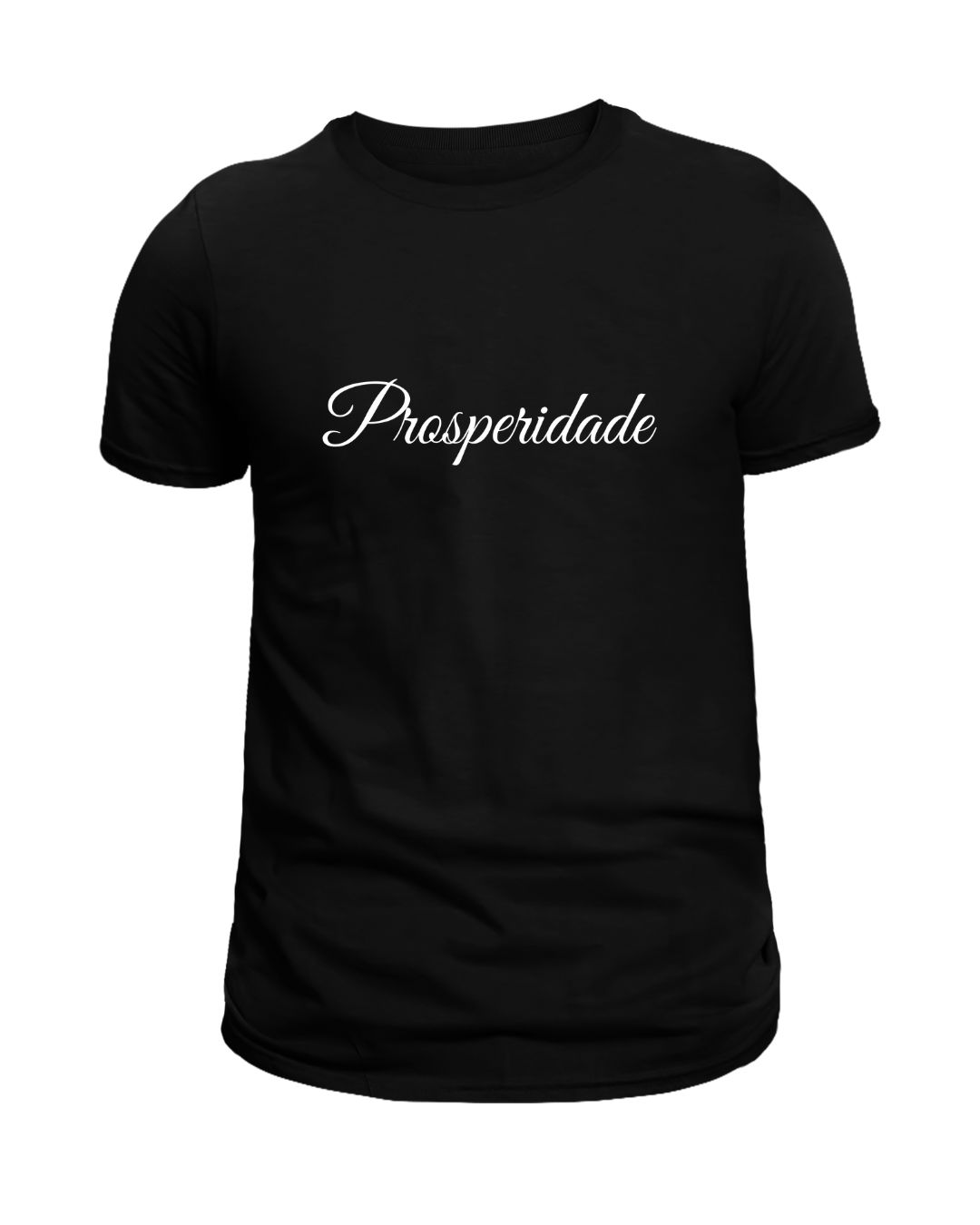 Camiseta Preta Prosperidade (branco)