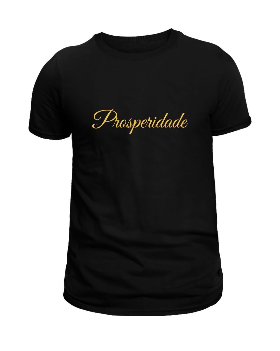 Camiseta Preta Prosperidade (dourado)