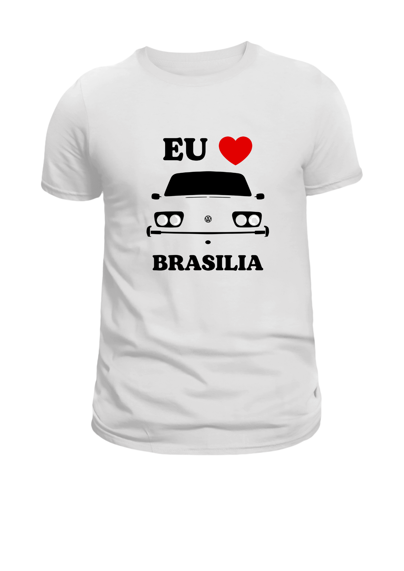 Camiseta Branca Eu Amo Brasilia