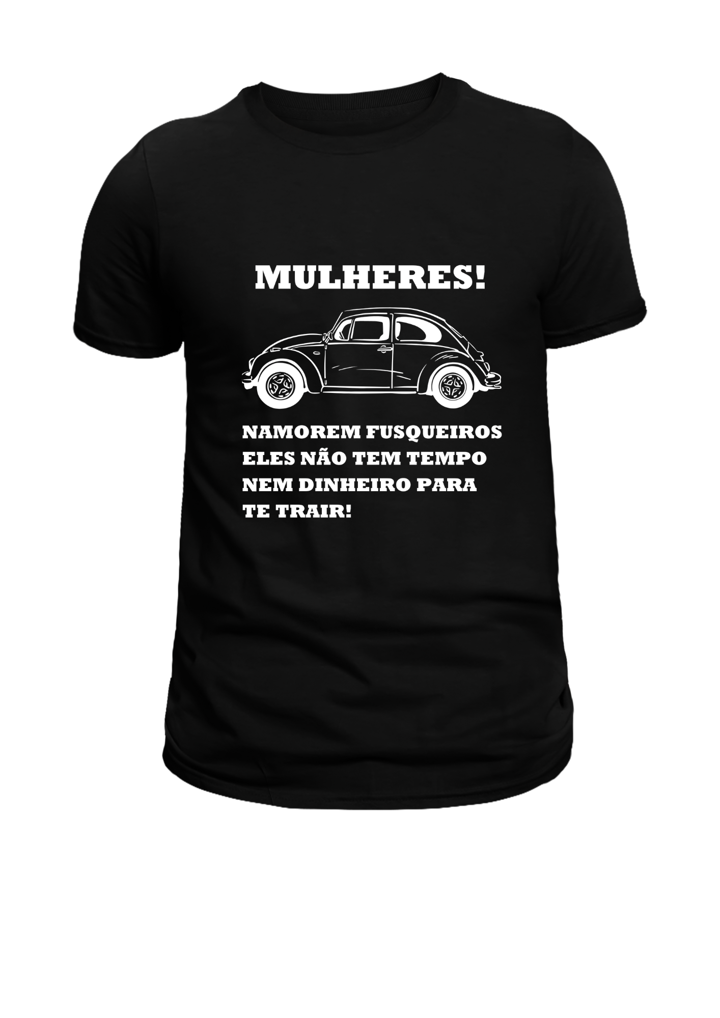 Camiseta Preta Mulheres namorem fusqueiros