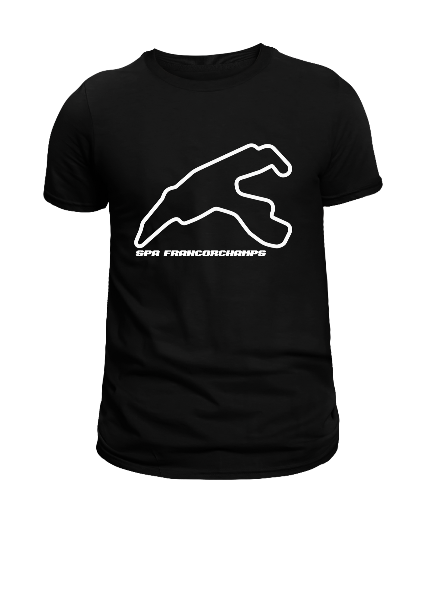 Camiseta Preta PISTA DE SPA FRANCORCHAMPS